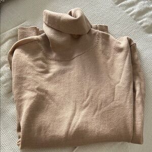 Club Monaco Beige Turtleneck Sweater